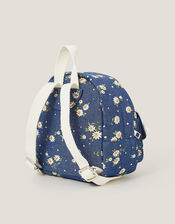 Daisy Denim Embellished Mini Backpack, , large
