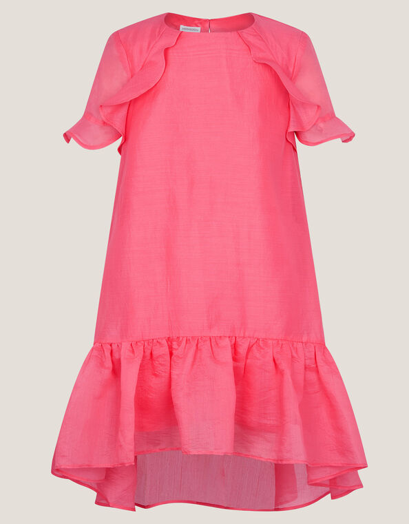 Lottie Frill Swing Party Dress, Orange (CORAL), large