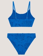 Starfish Textured Bikini Set, Blue (BLUE), large