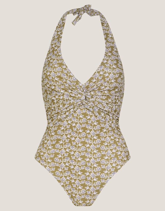 Alba Floral Print Swimsuit Green