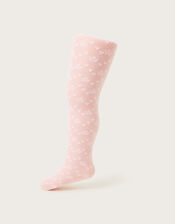 Baby Loveheart Lacey Tights, Pink (PINK), large