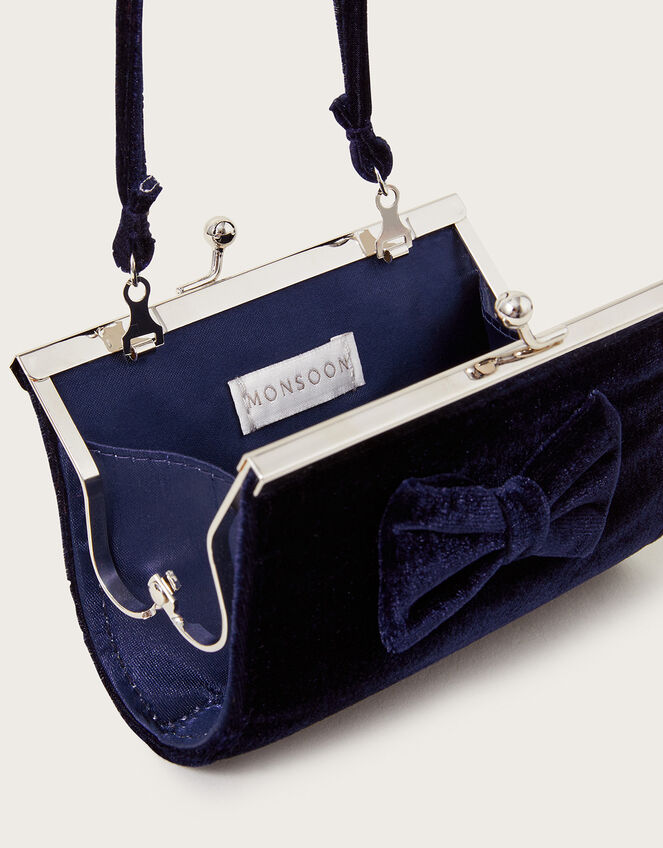 Velvet Bow Mini Bag, , large