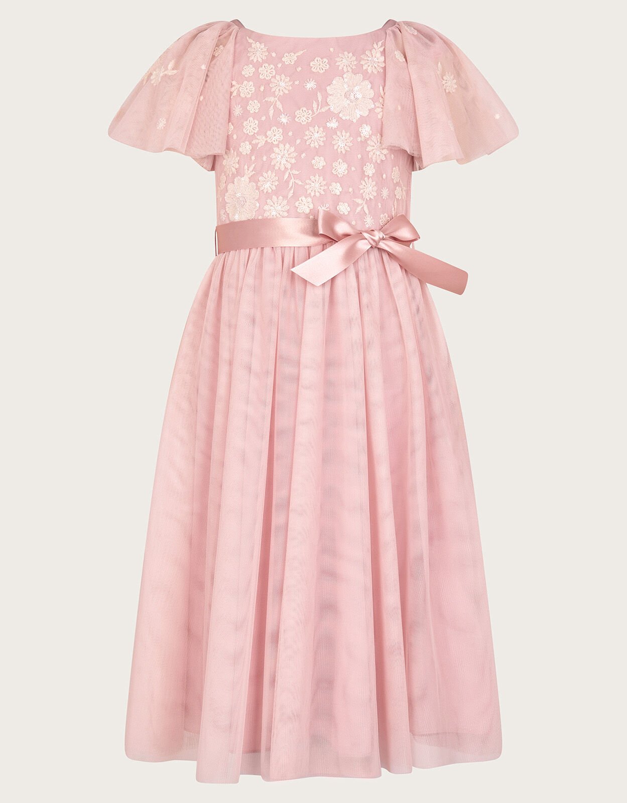 Giselle Embellished Floral Dress Pink Girls Dresses Monsoon UK