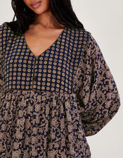 One Hundred Stars Print Maxi Dress, Blue (BLUE), large
