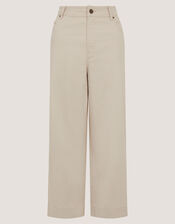 Hallie Regular Cropped Wide Leg Jeans, Natural (ECRU), large