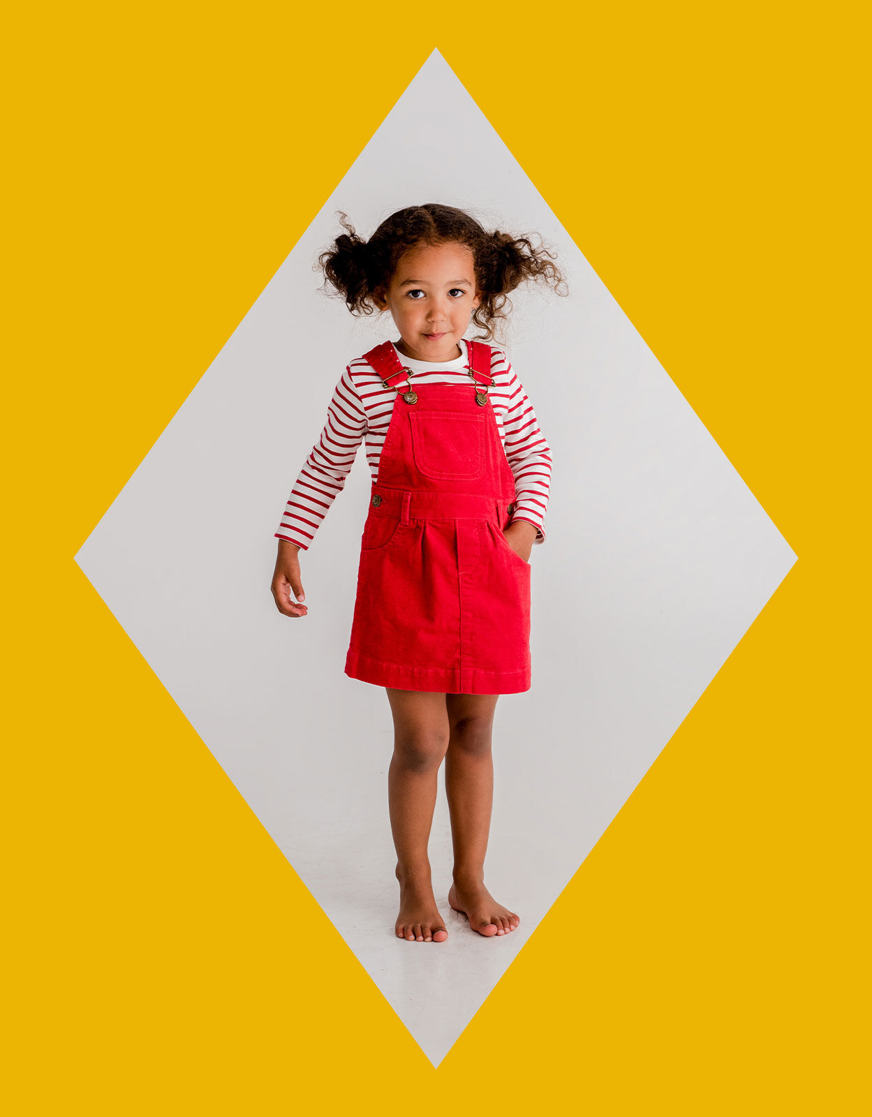 Dungaree dress red shop