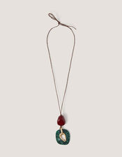 Organic Pendant Cord Necklace, , large