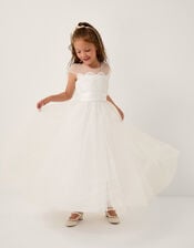 Cynthia Lace Maxi Dress, Ivory (IVORY), large