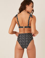 Ditsy Floral High Bikini Brief, Black (BLACK), large