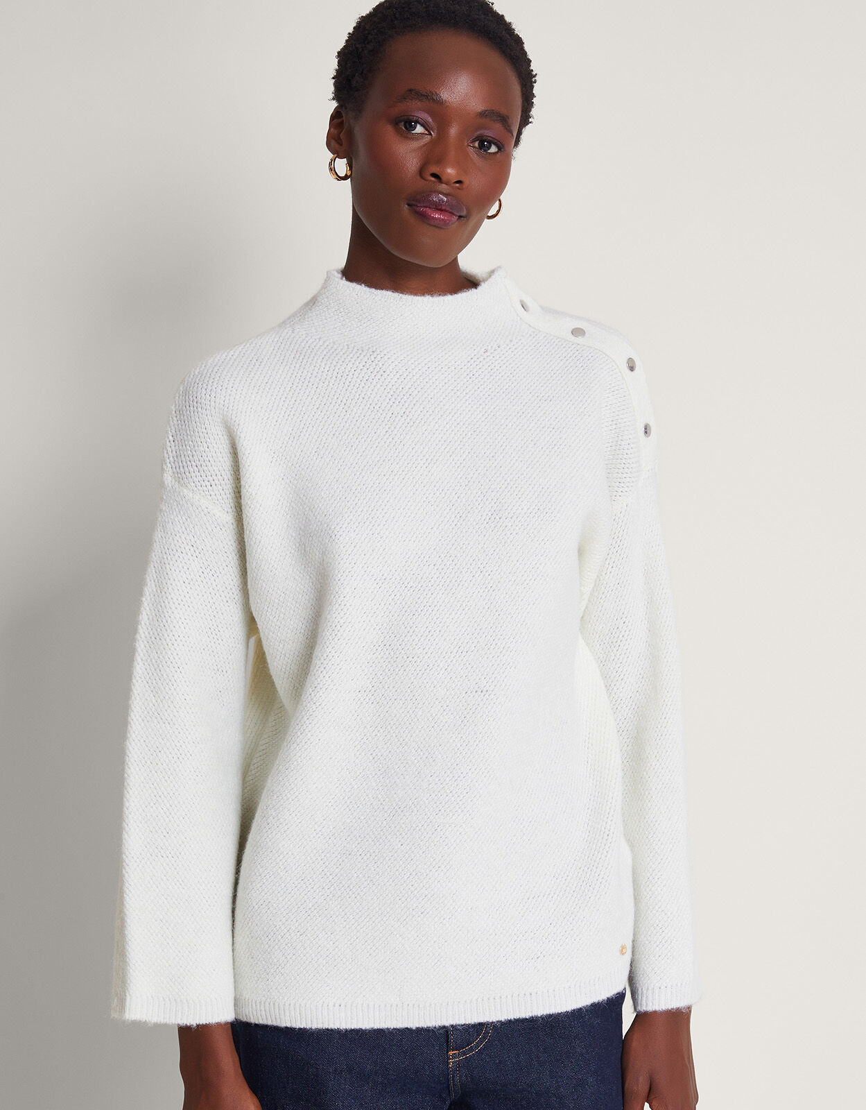 Polo neck clearance jumper womens
