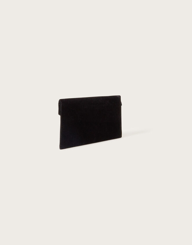 Crystal Velvet Clutch Bag, , large