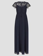 Monica Lace Maxi Dress, Blue (NAVY), large