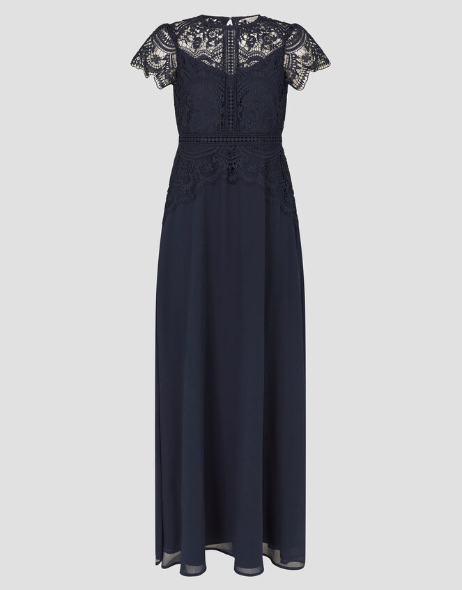 Monica Lace Maxi Dress, Blue (NAVY), large
