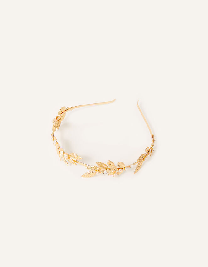Leafy Metal Headband, , large