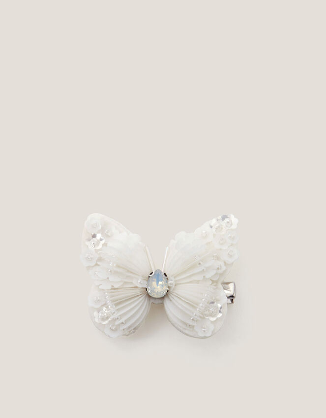 Sequin Butterfly Hair Clip, , large