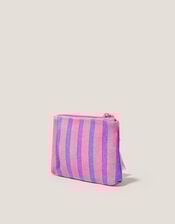 Embroidered Shell Coin Purse, , large