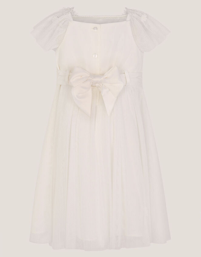 Baby Starla Lace Tulle Dress, Ivory (IVORY), large