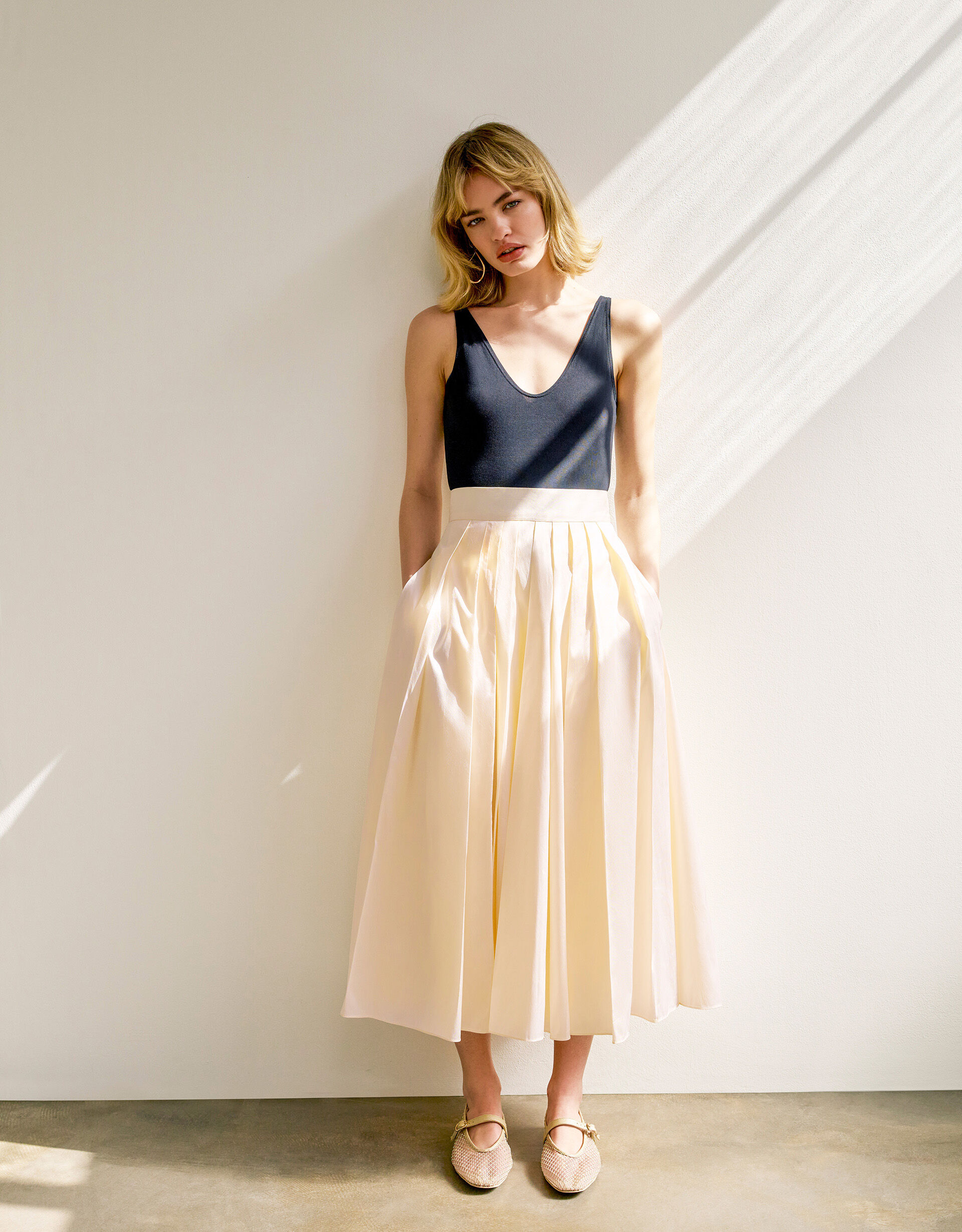 Mid calf length skirts uk clearance