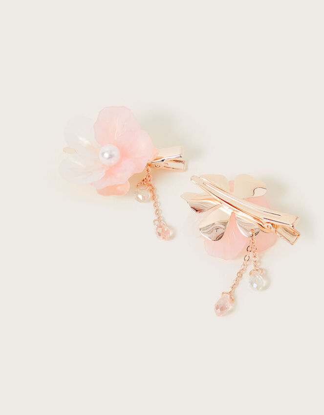 Fancy Flower Tassel Clips Set of Two, , large