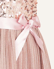 Gilded Rose Sequin Dress, Pink (DUSKY PINK), large