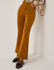 Cassidy Corduroy Flare Trousers, Camel (CAMEL), large