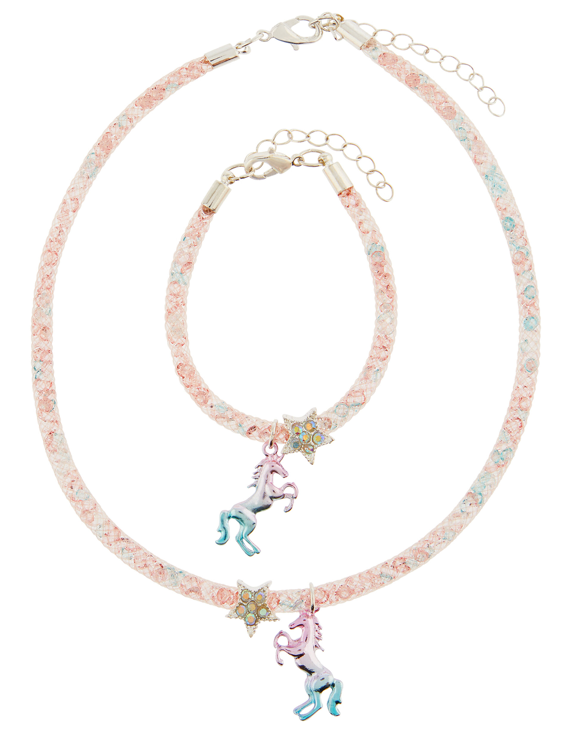 Unicorn Sparkle Encased Jewellery Set, , large