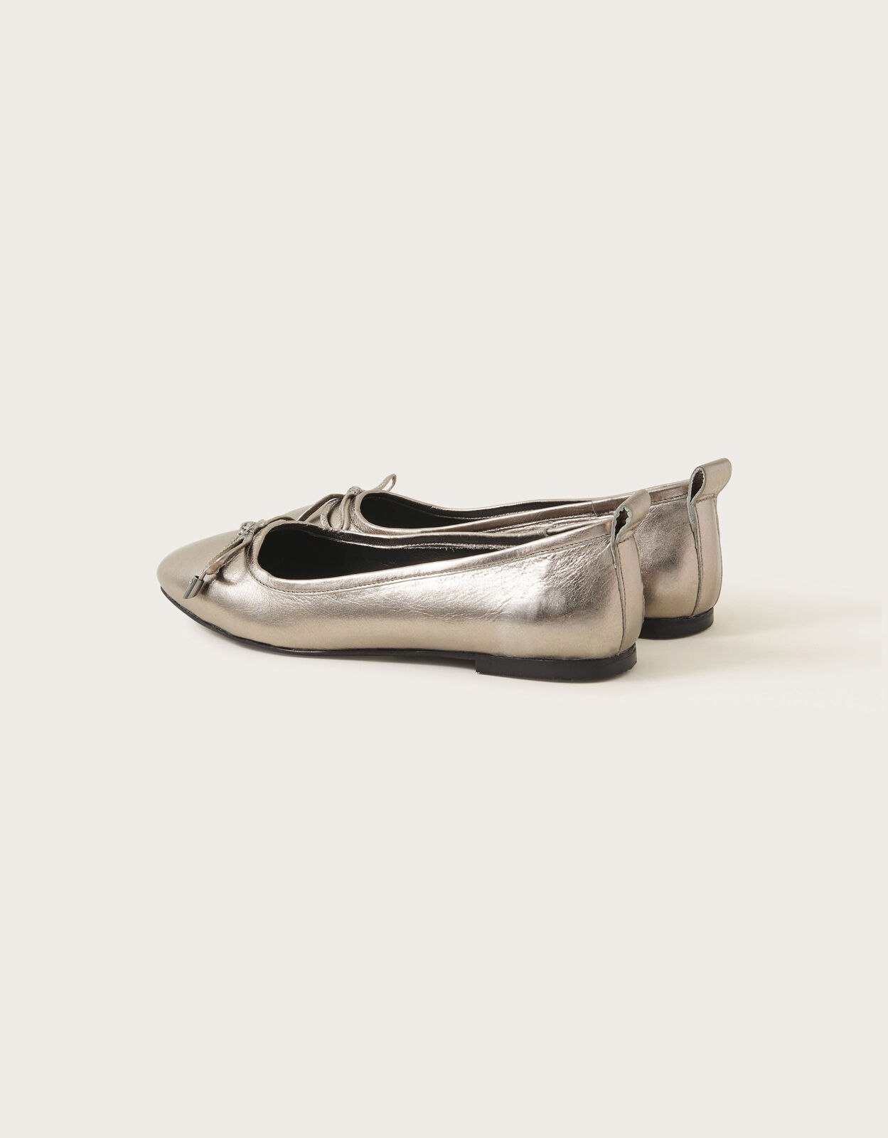 Metallic ballet pumps hot sale