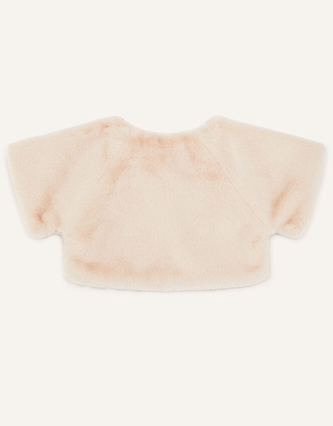 Faux Fur Shrug, Pink (PINK), large