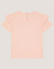 Sequin Bow Dog Graphic T-Shirt, Pink (PINK), large