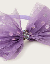 Polka Dot Bow Headband, , large