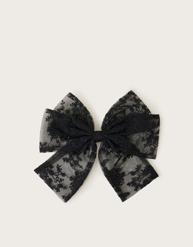 Lace Bow Hair Clip, , large