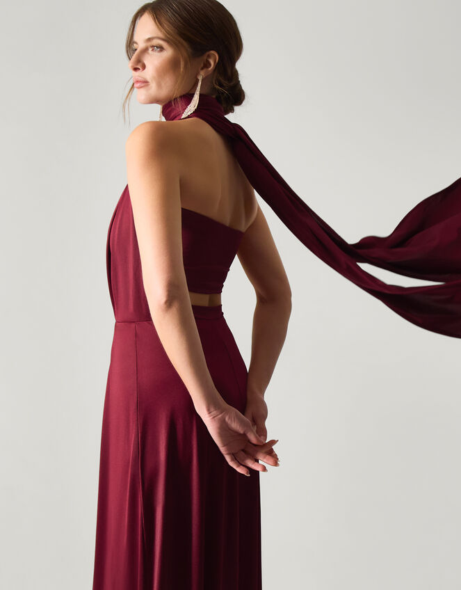 Thea Multiway Bridesmaid Dress, Red (BURGUNDY), large