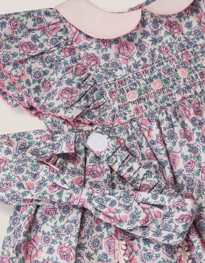 Baby Savannah Floral Dress & Headband Set, Pink (PINK), large