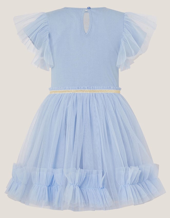 Unicorn Embellished Disco Dress, Blue (BLUE), large