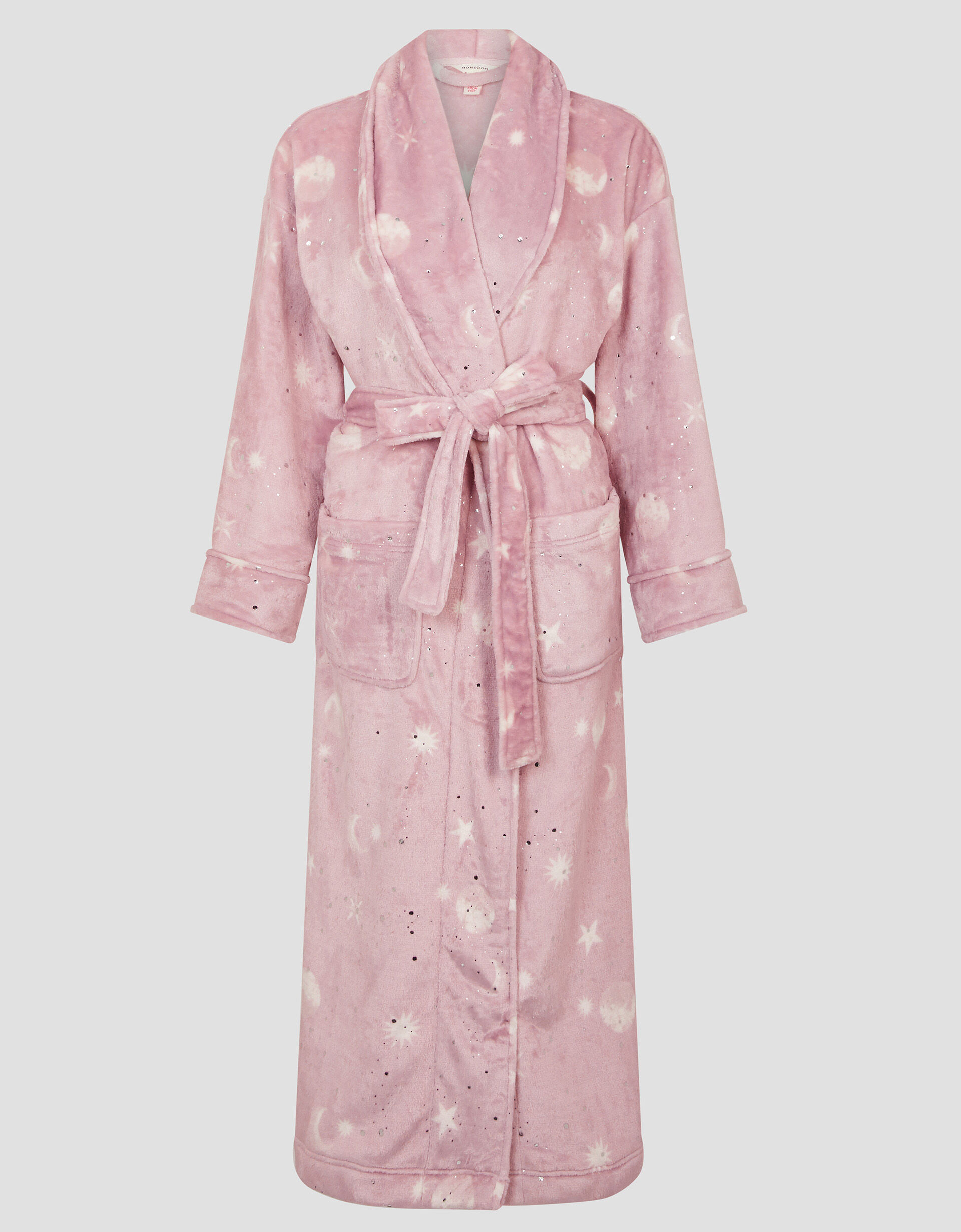 Pink star dressing gown best sale