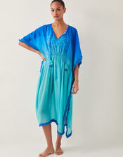 Miley Ombré Kaftan Dress, Blue (BLUE), large