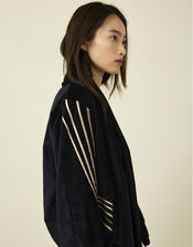 Tallulah and Hope Velvet Jacket , Black (BLACK), large