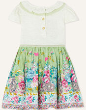 Baby Bunny Floral 2-in-1 Dress, Green (GREEN), large