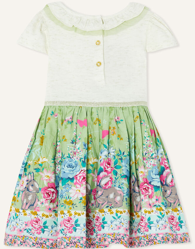 Baby Bunny Floral 2-in-1 Dress, Green (GREEN), large