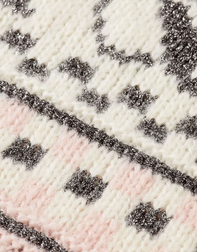 Scotch & Soda Metallic Celestial Fair Isle Jumper, Multi (MULTI), large