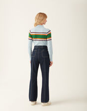 Mirla Beane Denim Jeans, Blue (INDIGO), large