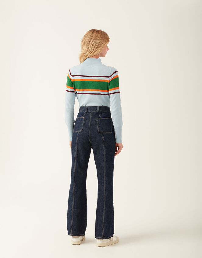 Mirla Beane Denim Jeans, Blue (INDIGO), large