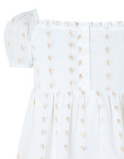 Millie Woven Heart Top, Ivory (IVORY), large