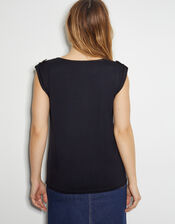 Uma Utility Jersey Tank Top, Black (BLACK), large