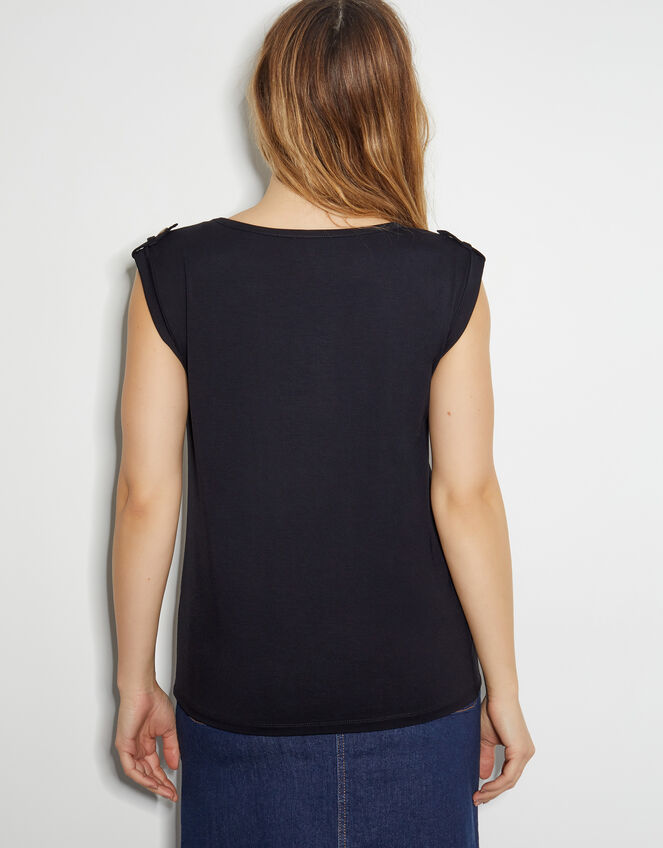 Uma Utility Jersey Tank Top, Black (BLACK), large