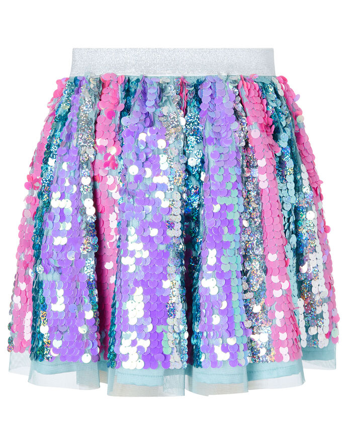 Multicolour Sequin Stripe Skirt Multi | Girls' Skirts | Monsoon UK.