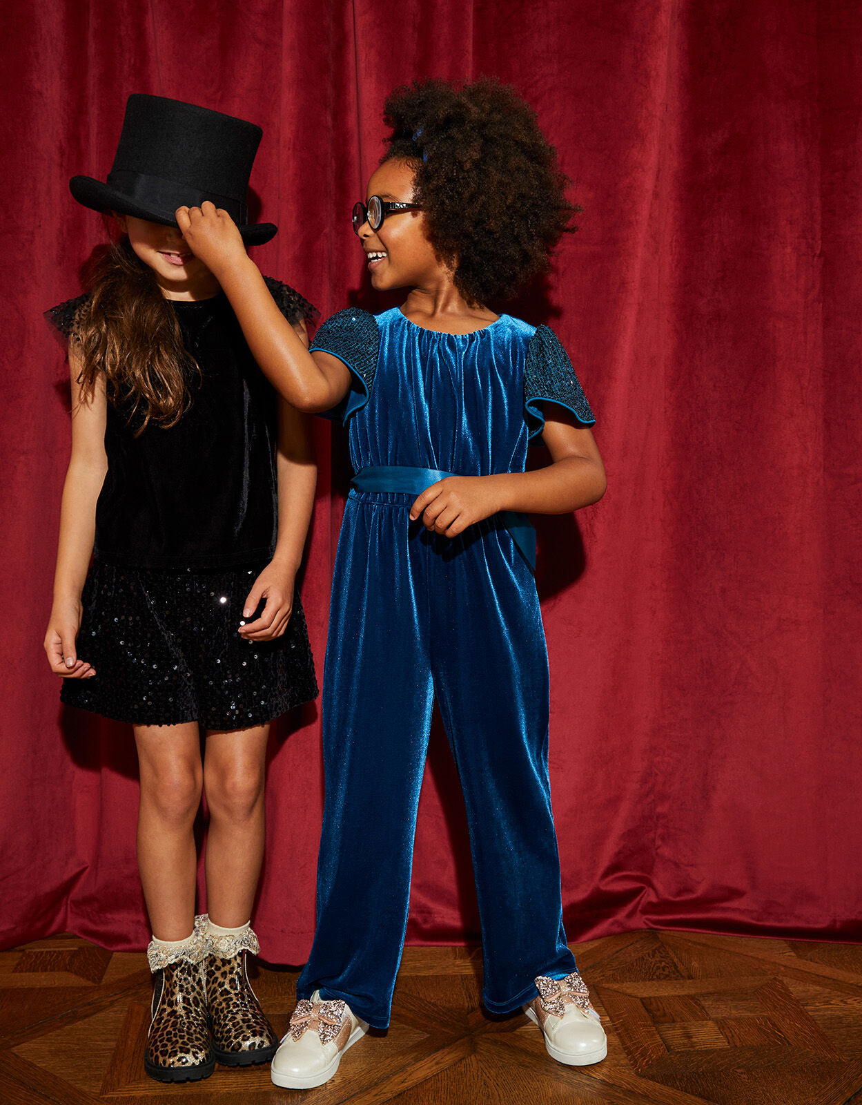Girls 2025 velvet jumpsuit