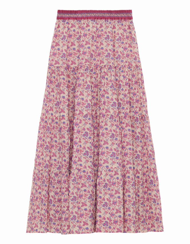 Petite Mendigote Print Midi Skirt, Natural (ECRU), large