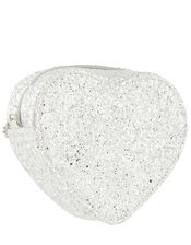 Florabelle Glitter Heart Cross-Body Bag, , large