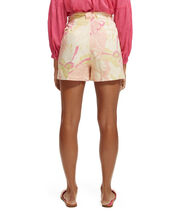 Scotch and Soda Floral Print Casual Shorts, Pink (PINK), large